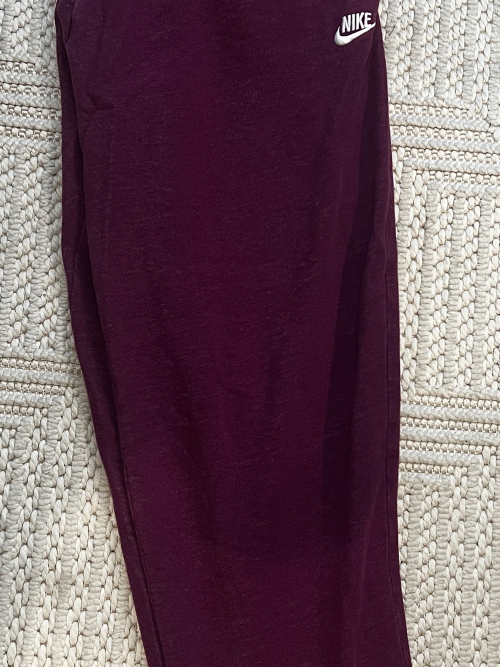 Nike Women’s Deep Burgundy Pencil Skirt with White Logo